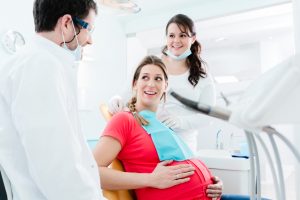 woman happy pregnant 