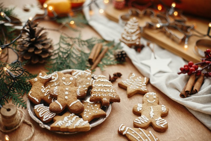 Gingerbread cookies that can harm oral health